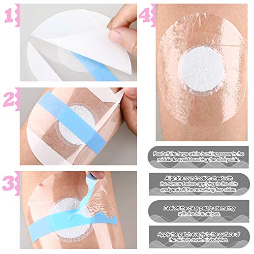 60 Count Waterproof Adhesive Patches for Sensor Protection