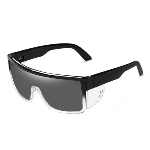 BINGKING Polarized Safety Sunglasses Anti Scratch Meets Z87 Standard (Two tone Smoke)