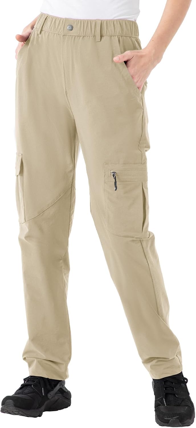 Rdruko Women's Hiking Cargo Pants - Water-Resistant, Quick-Dry, UPF 50+ | Travel & Camping Essentials