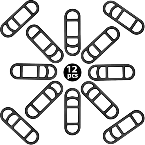 12 Pcs Silicone Bike Light Mount Straps - Durable and Easy to Use