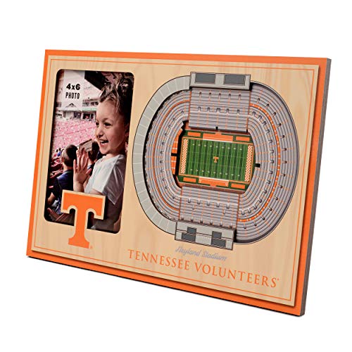 YouTheFan NCAA Tennessee Volunteers 3D Stadium Picture Frame - Personalized Fan Decor