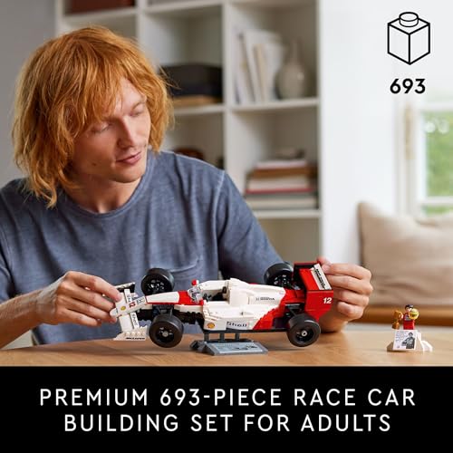 LEGO Icons McLaren MP4/4 Model Car Kit with Ayrton Senna Minifigure - 10330