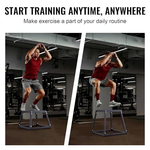 18 Inch Plyometric Jump Box - Steel Anti-Slip Fitness Platform