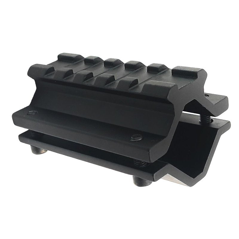 BVGD Scope Barrel Clamp Mount Adapter with Weaver Picatinny Rail 5 Slots