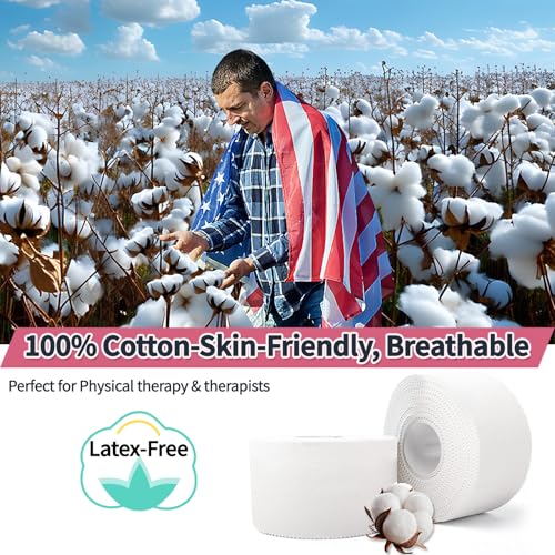 Athletic Tape 2 Pack - Strong, Breathable, Easy Tear Sports Tape