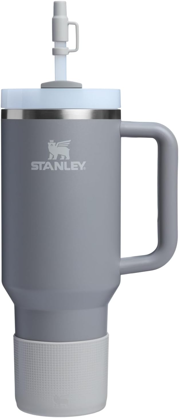 Stanley Quencher Boot & Straw Cover Cap - Anti-Slip Silicone Protector for Tumbler | BPA-Free Accessory Set