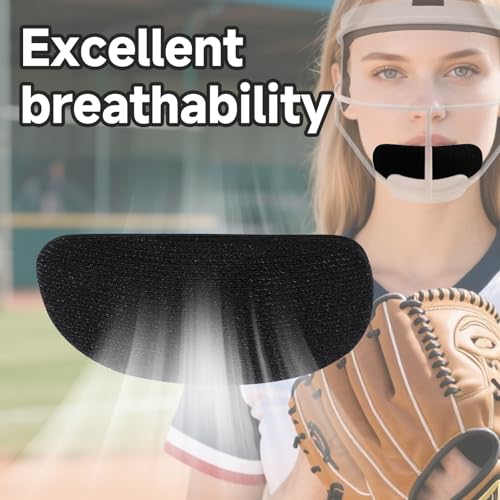 Runhike Softball Face Mask Replacement Pads – Black, 3-Pack for Rip It & Youth Masks