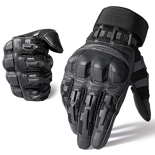 Tactical Gloves for Men & Women - Touchscreen, Black, Large