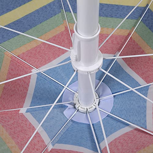 Portable Beach Umbrella 5 Ft UV Sun Shade with Tilt & Carry Case