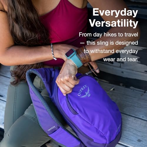 Osprey Daylite Shoulder Sling Bag - Black, Compact Crossbody for Travel & Daily Use