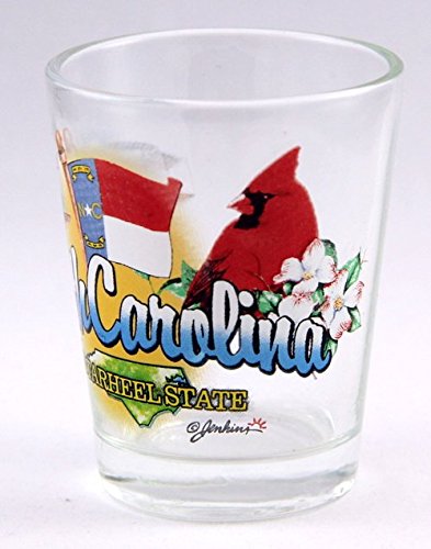 North Carolina State Shot Glass - Souvenir Collectible for Tarheel Fans