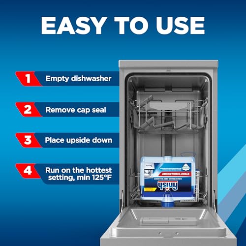 Dishwasher Cleaner Liquid - Deep Clean Grease & Limescale - 8.45 Fl Oz