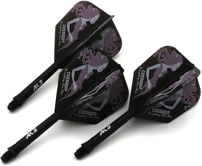 CUESOUL ROST Integrated Dart Flight & Shafts Black Beauty S-21mm