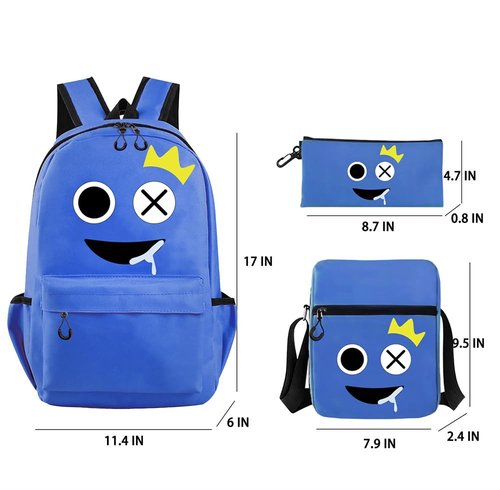 Game Backpack 3PCS Leisure Daypack Shoulder Bag Travel Sports Double Strap Backpacks