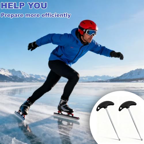 Premium Stainless Steel Skate Lace Tighteners - Silver 2-Pack