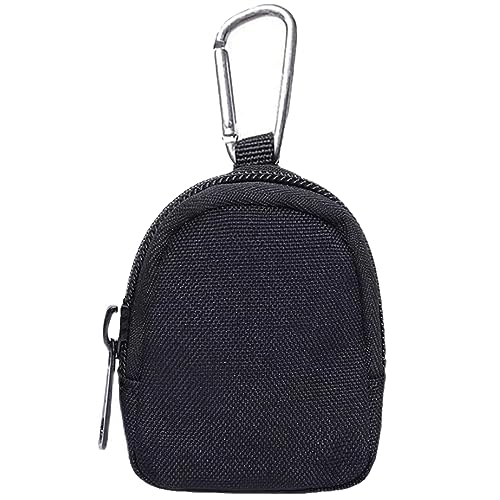 Mini Tactical Coin Purse - EDC Keychain Organizer Pouch - Black