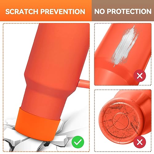 Silicone Protective Boot for Tumblers - 2 Pack, Orange