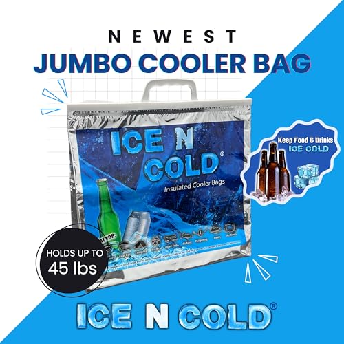 Insulated Picnic Cooler Bags - Lightweight Soft Collapsible, 35 lbs Capacity, Pack of 2