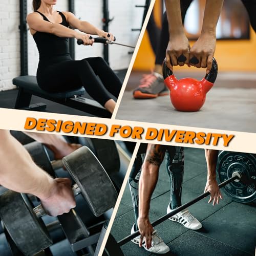 Non-Slip Weight Lifting Grips - 2-Pair Callus Guard Gloves