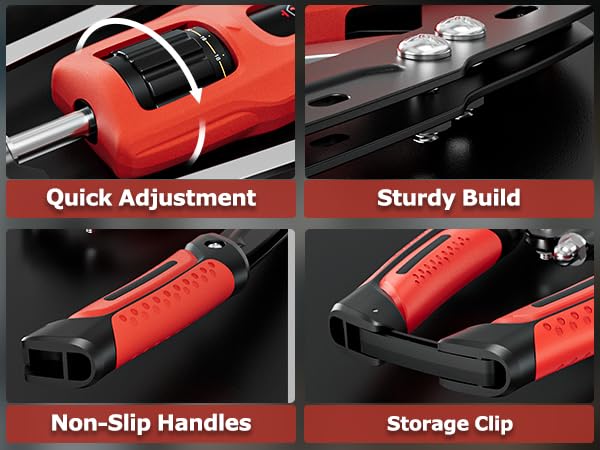 Adjustable Hydraulic Twister Arm Trainer - 22-440lbs Resistance - Black & Red