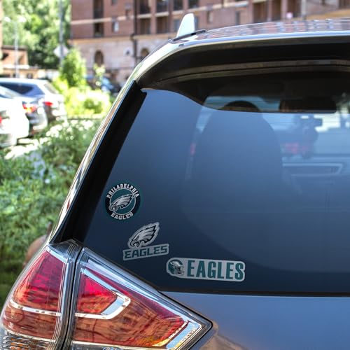 Philadelphia Eagles Vinyl Decals - 3 Pack Stickers