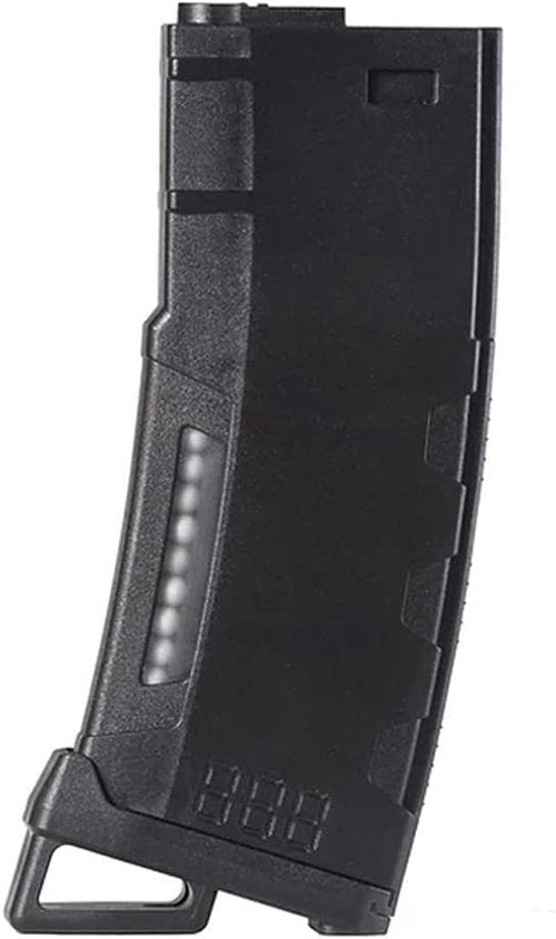 Lancer Tactical Airsoft Magazine - High-Speed 130 Round MidCap for M4/M16 Series | Transparent Window