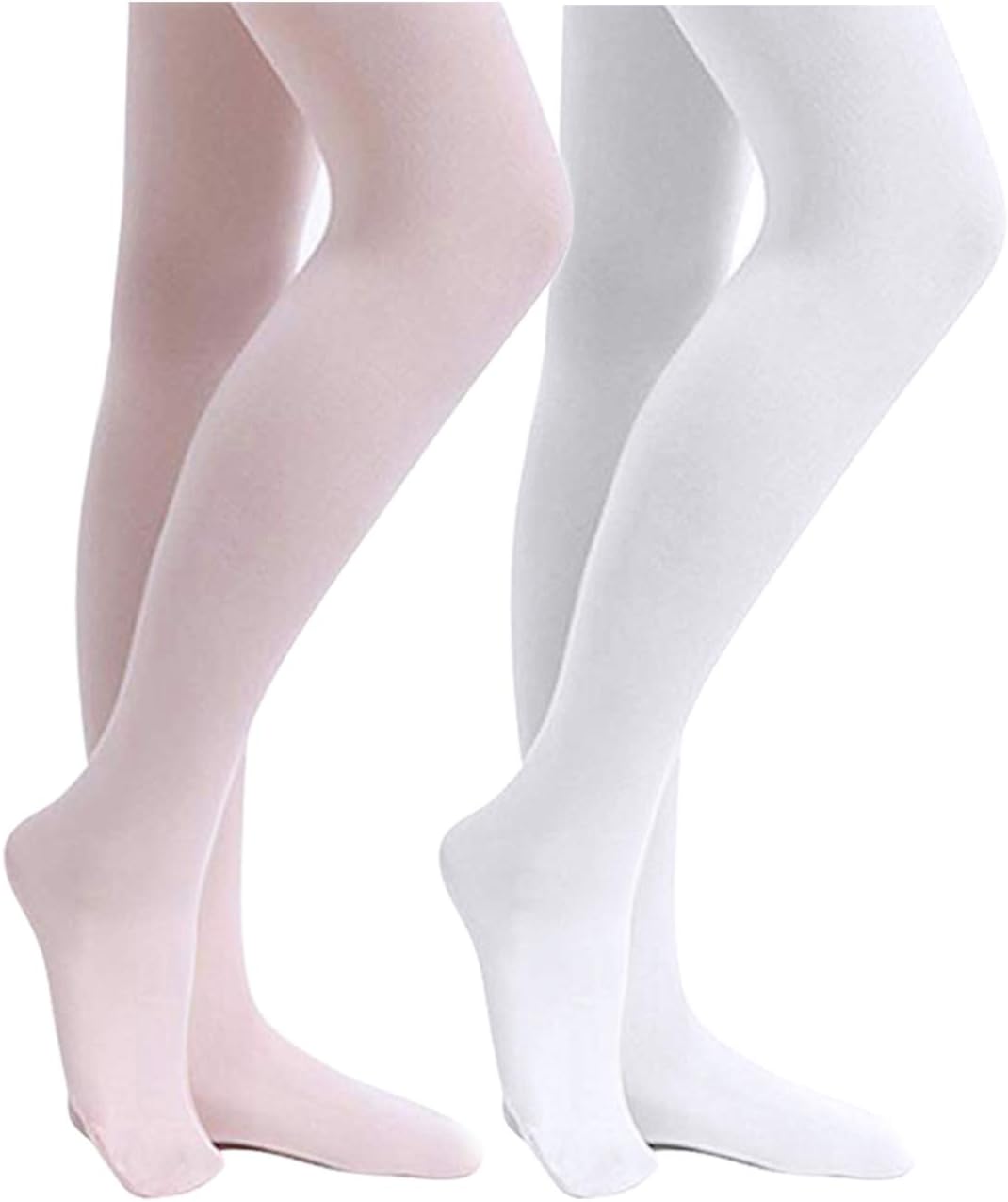 Stelle Girls' Ultra Soft Pro Dance Tights - Comfortable Ballet Footed Design | Toddler to Big Kid Sizes