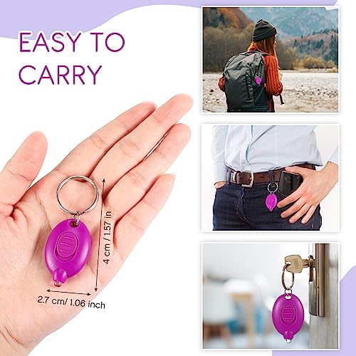 VIHOSE 100 Pcs UV Keychain Light 395nm Mini UV Keychain Flashlight Bulk Portable Tiny LED Light for Stain Detection & Scorpion Finder, Battery Included