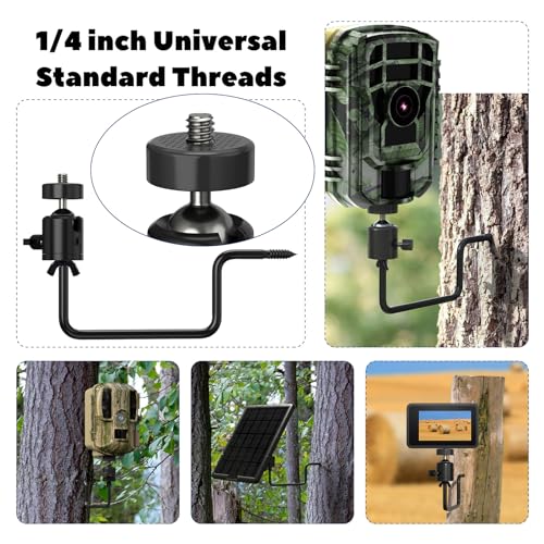 360° Adjustable Trail Camera Tree Mount with 1/4" Screw - 1 Pack