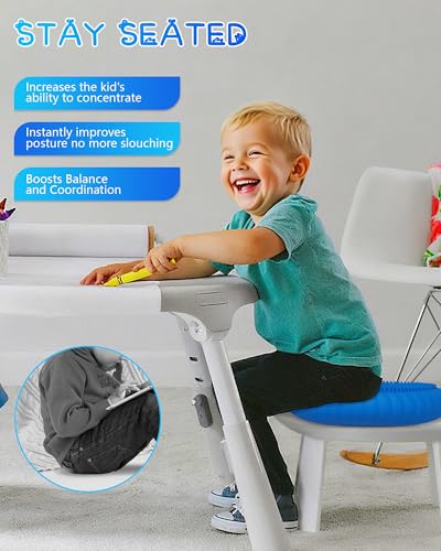 Wobble Cushion with Inflation Pump - Blue Wiggle Seat Balance Disc
