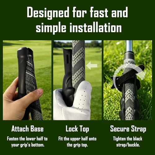 LFMUFNO 1pcs Black Golf Grip Trainer Aid for Swing Posture Correction