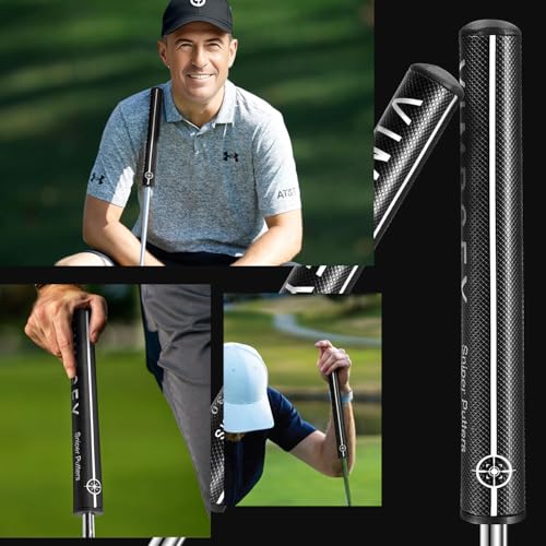 VIMPSEY Golf Putter Grip 3.0 Black-White Round Polyurethane Lightweight