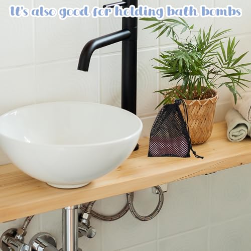 Small Mesh Drawstring Bags - 6 Pcs 6x4 Inch Nylon Storage