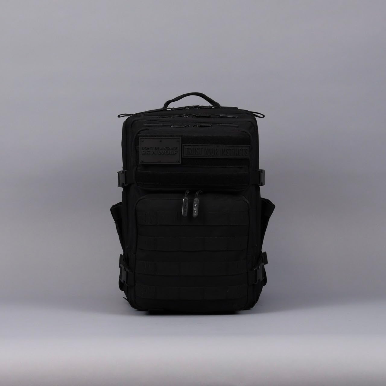 WOLFpak 25L Tactical Gym Backpack (Nightshade Edition) Durable 1000D Waterproof Oxford Material with MOLLE Webbing, Laptop Pocket & Dual Cup Holders