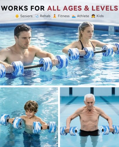 3-in-1 Aquatic Exercise Dumbbells - Adjustable Water Weights - Blue