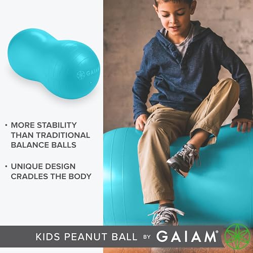 Kids Peanut Ball Chair - Flexible Active Seating - Teal