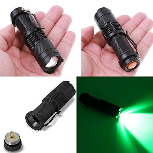 High Power Green LED Flashlight - 150 Yard Long Range