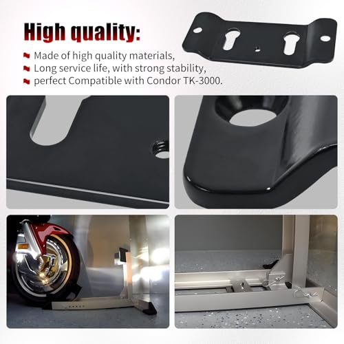 Motorcycle Wheel Chock Trailer-Stop Adapter Kit - Quick Connect/Detach