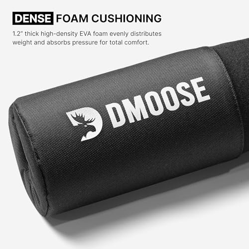 Barbell Pad for Hip Thrusts, Squats & Lunges - Black Covered