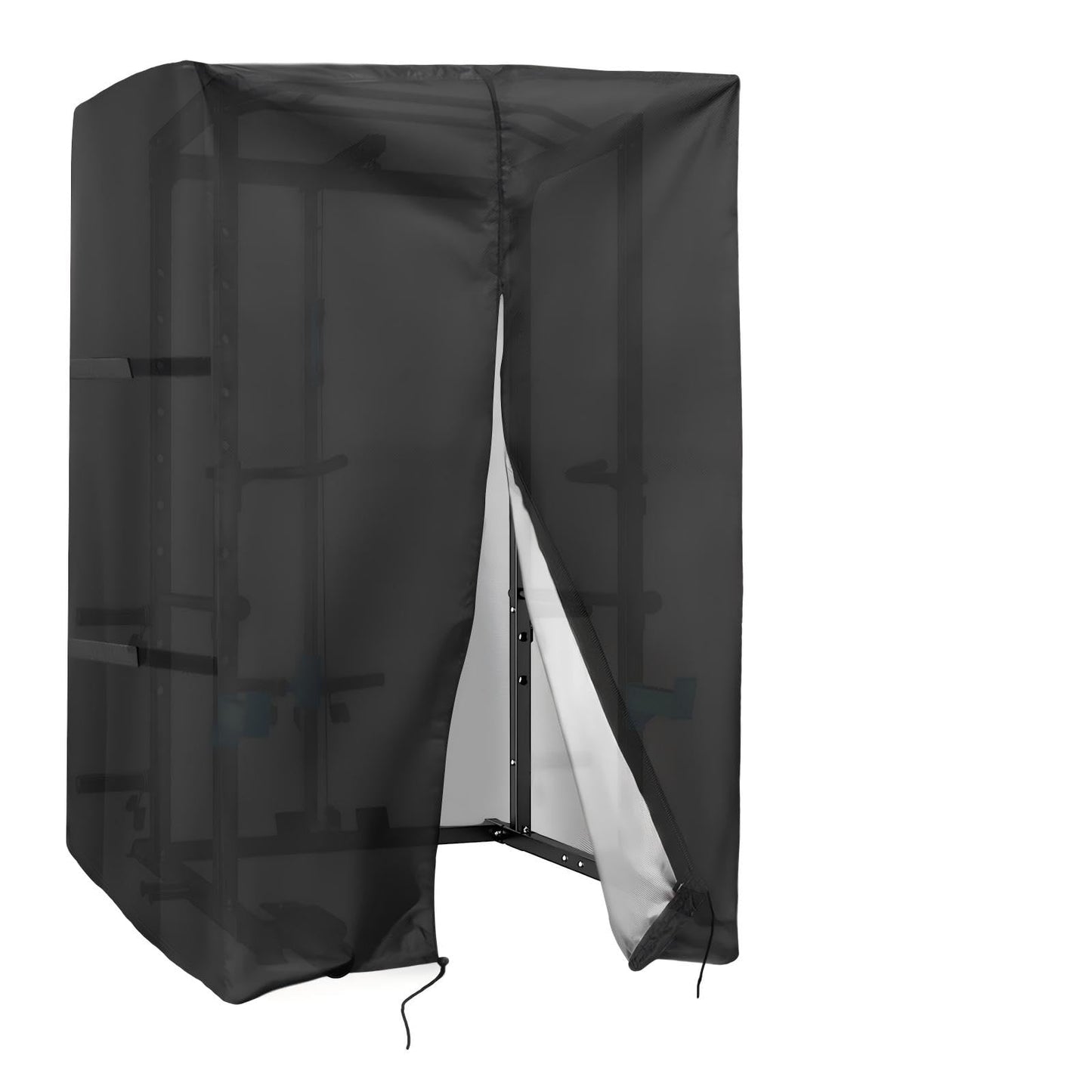 Safipotts Squat Rack Cover, Waterproof Outdoor Gym Equipment Covers with Zipper for Squat Rack/Weight Lifting Rack/Home Gym Workout Equipment (87" W x 65" D x 88" H)