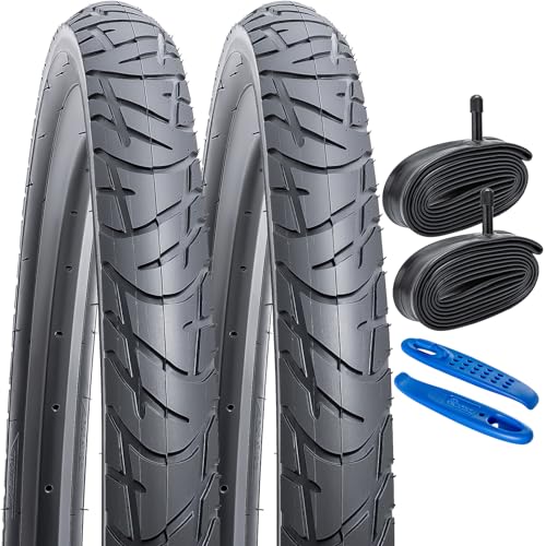 YunSCM 2-Pack 26x2.10 Bike Tires Black01 for Road Bikes