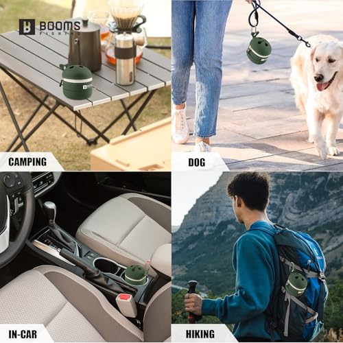 Verdant Green Booms Fishing Portable Trash Pouch Silicone Expandable & Collapsible Waste Container
