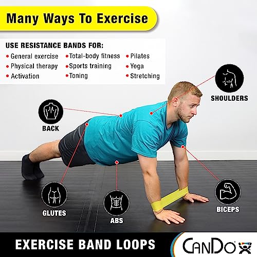 Resistance Band Loops - 10" for Arms - Heavy Blue
