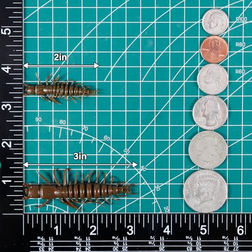 Soft Fishing Lure Worm Bait - 3" Pearl - 8 Pack