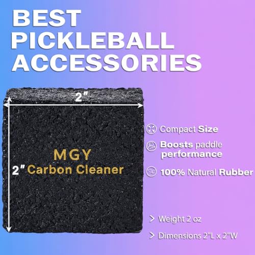Pickleball Paddle Eraser - 2 Pack Natural Rubber Cleaner