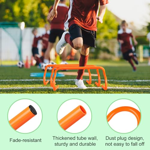 Agility Hurdles Training Set - 5 Hurdles & 10 Cones with Bag