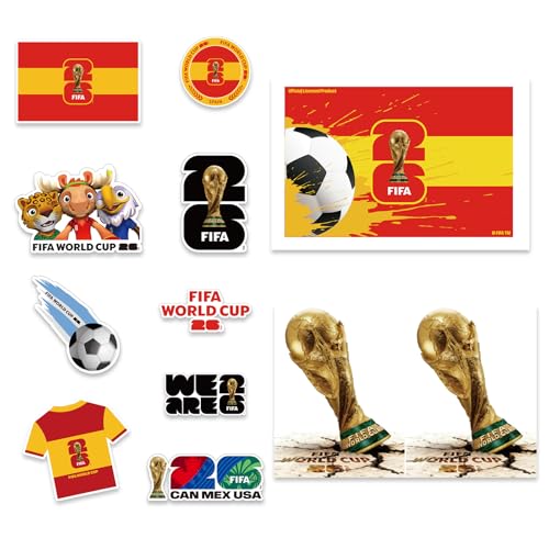 FIFA World Cup 2026 Spain Official Licensed Sticker Set - 12Pcs