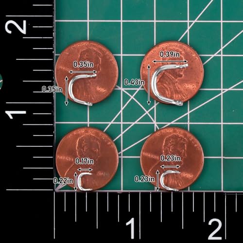 Dr.Fish Silver #3 (1/4") Spinner Clevises 100 Pack for Spinnerbaits & Lures