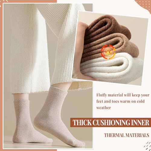 Velice Caramel Series Merino Wool Thermal Hiking Socks for Winter