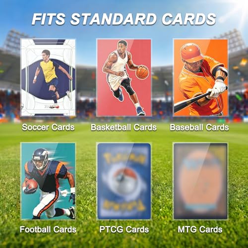 100 Count Soft Card Sleeves - Premium Clear Trading Card Protectors